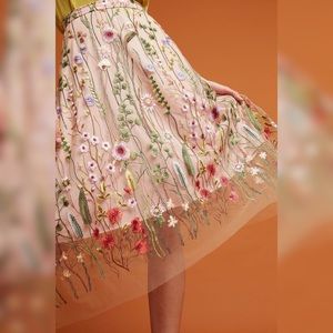 Anthropologie Eva Franco Waverly Gardens Skirt